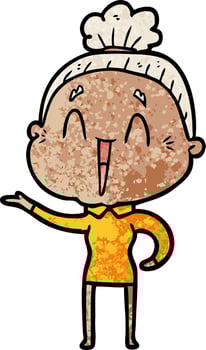 Vector woman character in cartoon style