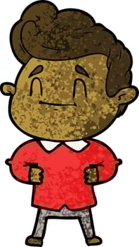 Vector boy character in cartoon style