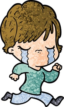 Vector woman character in cartoon style