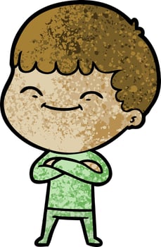 Vector man character in cartoon style