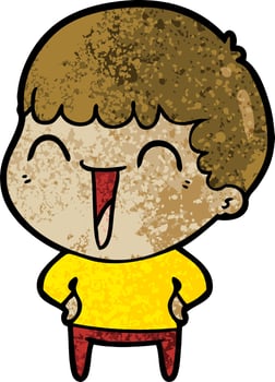 Vector man character in cartoon style