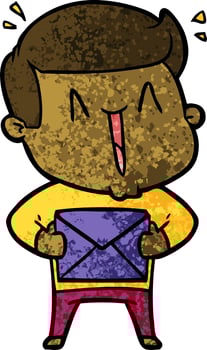 Cartoon man character vector