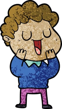 Cartoon man character vector