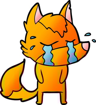 Cartoon fox character vector