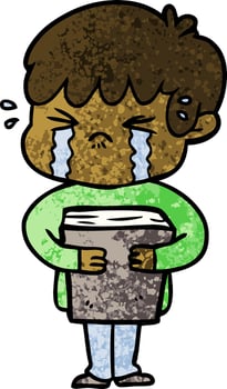 Vector boy character in cartoon style