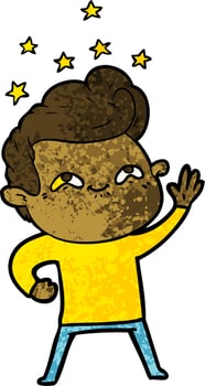 Vector boy character in cartoon style