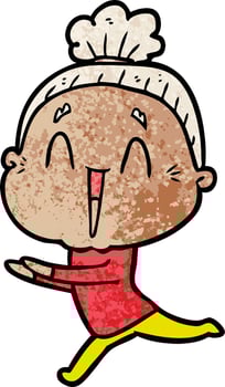 Vector woman character in cartoon style
