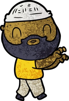 Cartoon man character vector