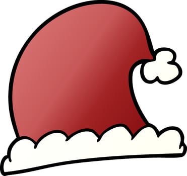 cartoon christmas hat vector