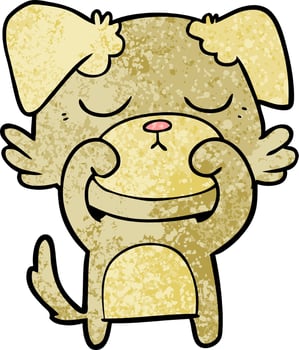cute cartoon dog vector