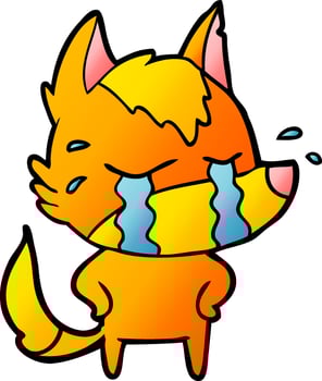fox cartoon character vector