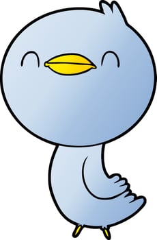 cartoon bird character vector
