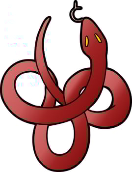 cartoon snake character vector