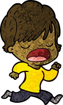 cartoon woman talking vector