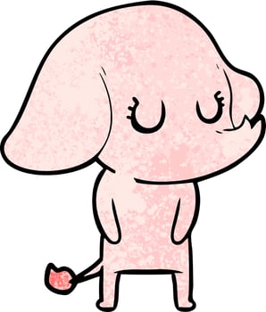 cute cartoon elephant vector