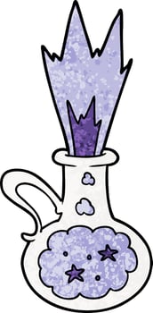 cartoon magic potion vector