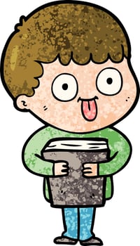 cartoon man staring vector
