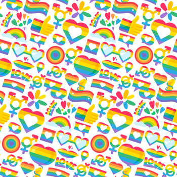 Pride lgbt flag color seamless pattern vector