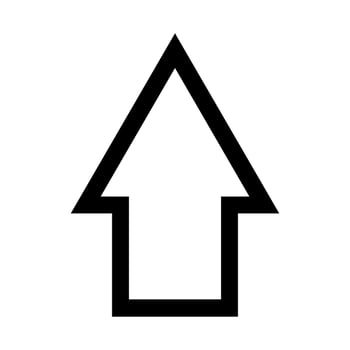 Arrow illustrated on white background vector