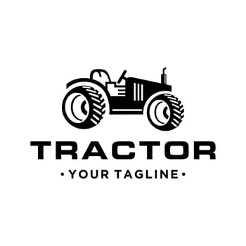 Tractor Farm Logo Vector Template