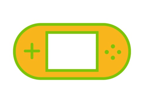vector design, console game shape icon