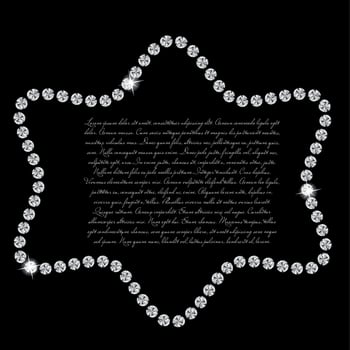 Abstract beautiful black diamond background vector illustration