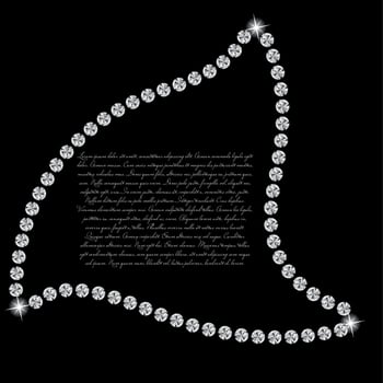 Abstract beautiful black diamond background vector illustration