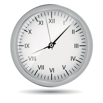 Silver watch vector illustration