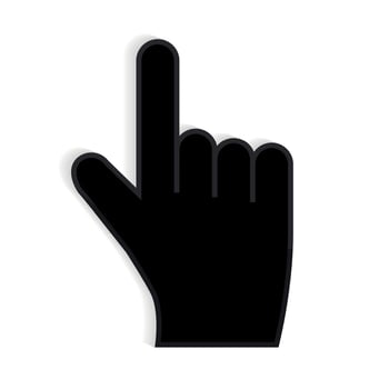 Mouse Hand Cursor Vector Illustration