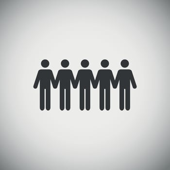 Customer service wood application icons vector