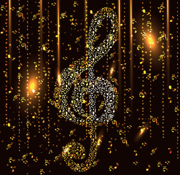 Abstract Music Background. Vector Illustration for your Design.