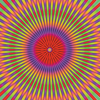 Colorful Abstract Psychedelic Art Background. Vector Illustration.