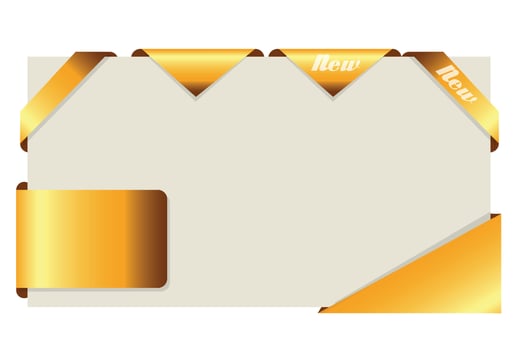 Set of ribbons. Vector illustration.
