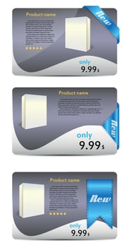 Template for new product  banner vector illustration