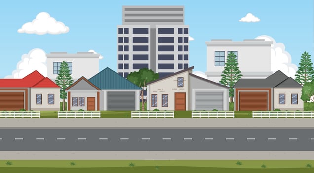 House by the beach vector