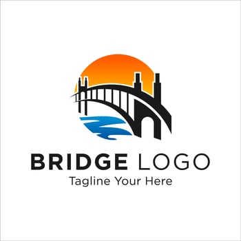 Bridge Logo Design Vector Icon Template