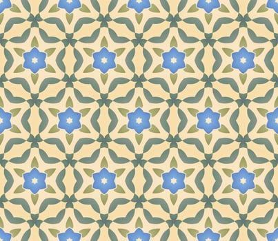 Floral seamless background. Pattern with flowers. vector