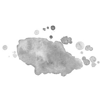 Watercolor black and white backgrounds. Abstract isolated monochrome vector watercolor stain.
