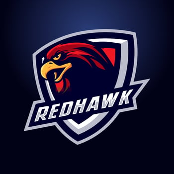 Falcon mascot logo vector