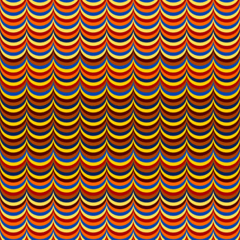 Editable Vector of Abstract Colorful Waves Seamless Pattern for Creating Background