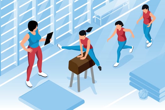 Physical Education Lesson Illustration vector