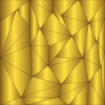 Gold background. abstract triangle golden texture vector