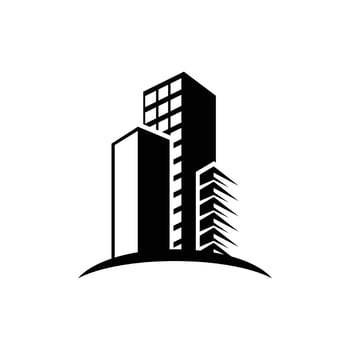 real estate building logo icon design vector