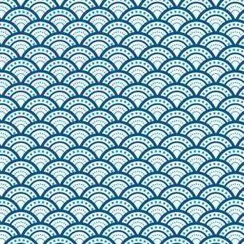 japanese wave flat design background vector