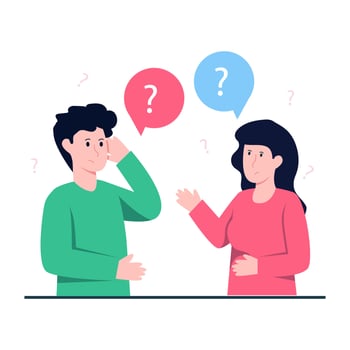 Modern design icon of help chat vector