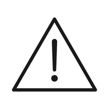 Warning sign. exclamation, alert icon vector in modern design