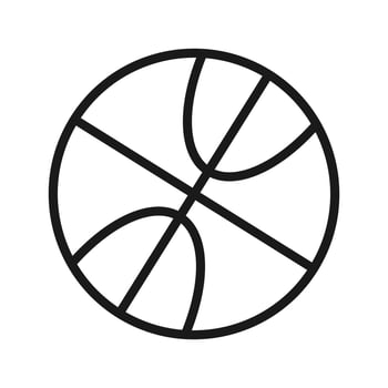 Basketball ball icon vector color editable isolated on blank background