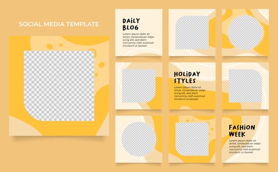 fully editable social media template banner fashion sale promotion vector