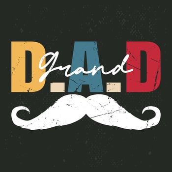 Creative Grand Dad Vintage T-shirt Design vector