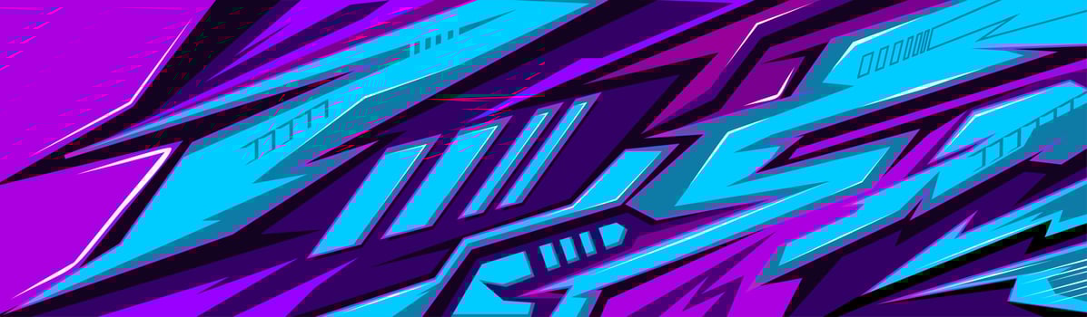 Abstract Car decal design vector. Graphic abstract stripe racing background kit designs for wrap vehicle, race car, rally, adventure and livery vector